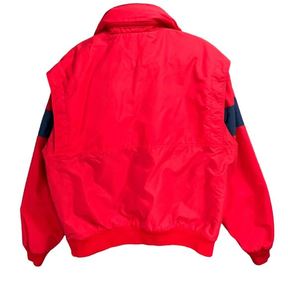 Vintage Nike Pullover Jacket Mens XL Swoosh Windbreaker Fleece Lined 90s Sailing - Picture 4 of 16